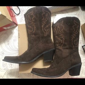 Chocolate Brown Cowboy Boots